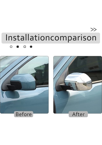 2022 2023 ile Uyumlu Dikiz Aynası Dış Muhafaza Kapı Yan Dikiz Aynası Kapağı Kapak Trimi (Gümüş) (Yurt Dışından) fırsatları