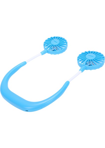 Taşınabilir Aydınlatmalı 2 Fan Asılı Boyun Fanı USB Şarj Edilebilir Kapak Halter Spor Işığı Aromaterapi (Yurt Dışından)