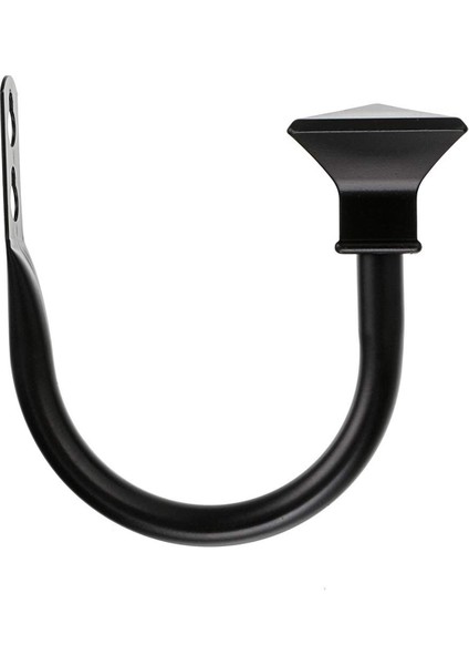 4 Kare Metal Dekoratif Perde Tutucu Seti, Yatak Odası Için Duvara Monte Pencere Perdesi Tieback'leri, Siyah (Yurt Dışından) modelleri