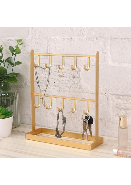 Masa Üstü Demir Takı Takı Küpe Askısı Kolye Yüzük Küpe Küpe Raf Sergileme Rafı Sundurma Anahtar Raf Altın (Yurt Dışından) fırsatları
