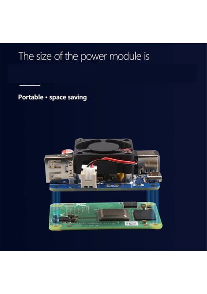 Raspberry Pi5 Usb-C ve Usb-A ile Uyumlu 5V 5A Pd Güç Modülü Çift Bağlantı Noktalı Güç Modülü Desteği Usb-C Pd Veya Dc5.5 Girişi (Yurt Dışından)
