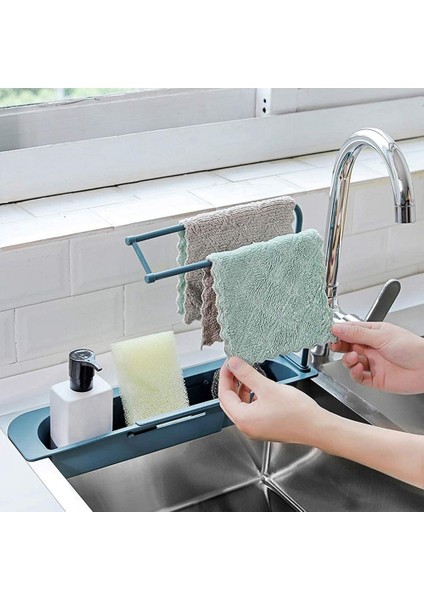 Хранение Продукции,teleskopik Lavabo Tutucu, Genişletilebilir Depolama Drenaj Sepeti Rafı, Ev Mutfak Için Sünger Sabunluk Süzgeç Lavabo Tepsisi(C) (Yurt Dışından) modelleri