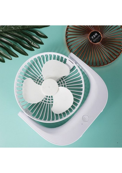6 Inç Taşınabilir Mini Masaüstü Elektrikli Fan 3 Hız Ayarlanabilir Açı USB Şarj Oldukça Kişisel Fan-Gül Altın (Yurt Dışından)