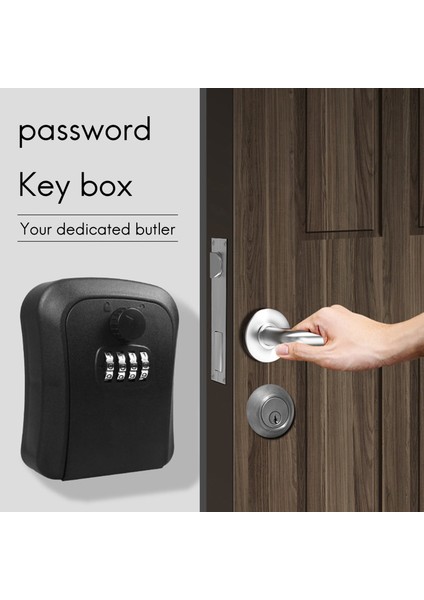 2x Tuş Kilidi Kutusu, Duvara Monte Çinko Alaşımlı Anahtar Kutusu Hava Koşullarına Dayanıklı 4 Haneli Kombinasyon Anahtar Saklama Kilidi Kutusu (Yurt Dışından) indirimleri