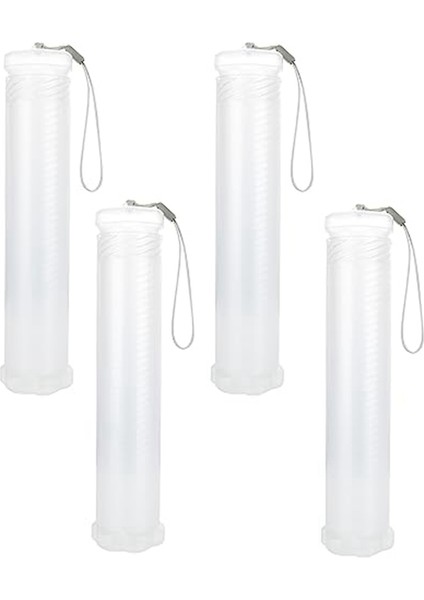 Хранение Продукции,4'lü Uzatılabilir Plastik Boya Fırçası Kutusu, Şeffaf Uzun Boya Fırçası Tutucu Tüpü, Saklama Kalem Kabı (Yurt Dışından)
