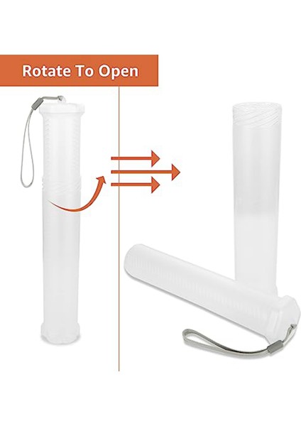 Хранение Продукции,4'lü Uzatılabilir Plastik Boya Fırçası Kutusu, Şeffaf Uzun Boya Fırçası Tutucu Tüpü, Saklama Kalem Kabı (Yurt Dışından)