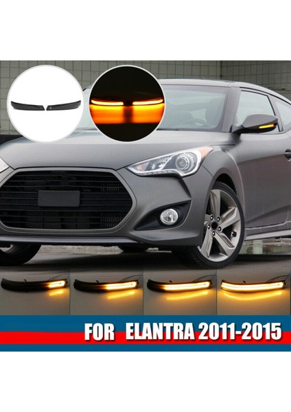 LED Dinamik Yan Dikiz Aynası Dönüş Sinyali Işık Gösterge Lambası / Avante I30 2011-2015 ile Uyumlu (Yurt Dışından) fiyatları