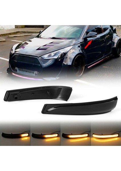 LED Dinamik Yan Dikiz Aynası Dönüş Sinyali Işık Gösterge Lambası / Avante I30 2011-2015 ile Uyumlu (Yurt Dışından) fırsatları