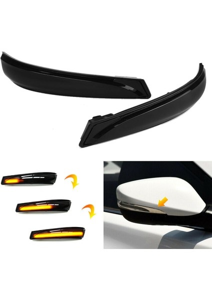 LED Dinamik Yan Dikiz Aynası Dönüş Sinyali Işık Gösterge Lambası / Avante I30 2011-2015 ile Uyumlu (Yurt Dışından) indirimleri