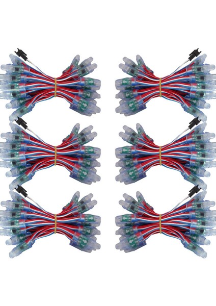 300 Adet WS2811 LED Piksel Işık Dize Reklam Dökme Su Geçirmez Tam Renkli Delikli Işık 12MM Dc 5 V (Yurt Dışından)