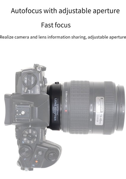 4/3 Ila /3 Kamera Adaptör Halkası Otomatik Odaklama Lens Montajı ile Uyumlu (Yurt Dışından)