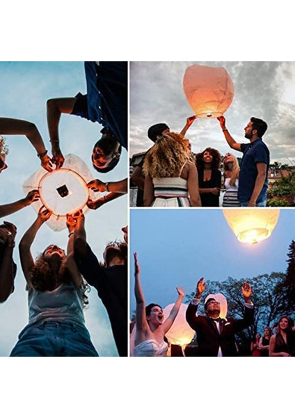 Parti Malzemeleri Için Çin Fenerler Yıldönümü Festivali Doğum Günü Biyobozunur Yüzen Kağıt Fener Lambası (Yurt Dışından) fırsatları
