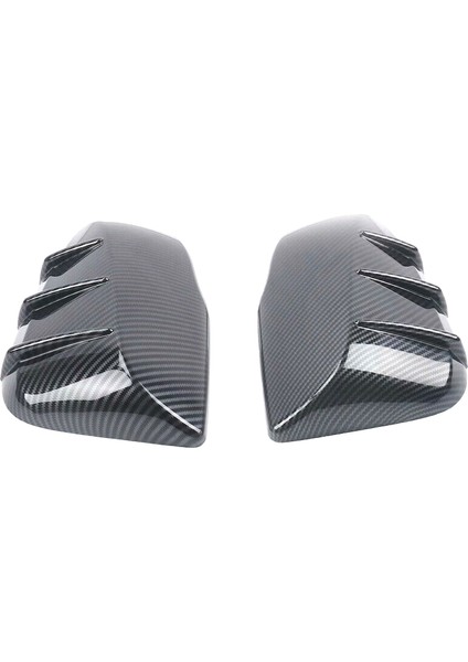 Karbon Fiber Siyah Yan Kapı Ayna Kapağı Trim 2016-2019 Dikiz Aynası Kapağı Kapağı ile Uyumlu (Yurt Dışından)