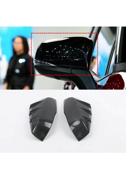 Karbon Fiber Siyah Yan Kapı Ayna Kapağı Trim 2016-2019 Dikiz Aynası Kapağı Kapağı ile Uyumlu (Yurt Dışından) modelleri