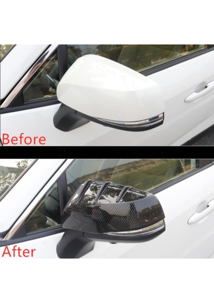 Karbon Fiber Siyah Yan Kapı Ayna Kapağı Trim 2016-2019 Dikiz Aynası Kapağı Kapağı ile Uyumlu (Yurt Dışından) indirimleri