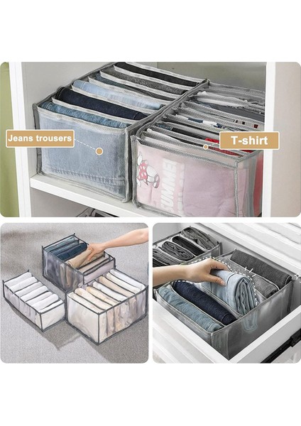 Gardırop Elbise Organizatör (5 Pcs) - Katlanabilir Saklama Çekmecesi Bölücü Kutuları Giysiler Için Taşınabilir Dolap Organizatörleri (Yurt Dışından)