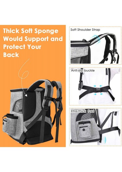 Kedi Taşıyıcı Sırt Çantası, Küçük Köpekler Evcil Hayvanlar Için Taşınabilir Sırt Desteği Sırt Çantaları, Katlanabilir Nefes Alabilen Köpek Yavrusu Taşıma Çantası (Yurt Dışından) fırsatları
