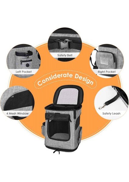 Kedi Taşıyıcı Sırt Çantası, Küçük Köpekler Evcil Hayvanlar Için Taşınabilir Sırt Desteği Sırt Çantaları, Katlanabilir Nefes Alabilen Köpek Yavrusu Taşıma Çantası (Yurt Dışından) indirimleri
