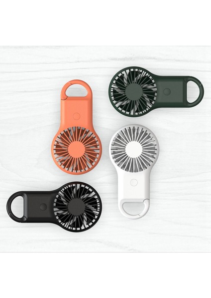 Mini Kolu Fan Akülü Karabina USB Mini Fan Taşınabilir Fan Kamp Seyahat Ev ile Uyumlu Turuncu (Yurt Dışından)