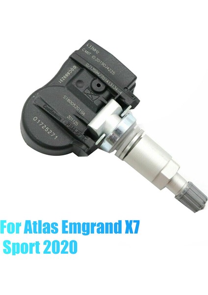 1 Adet Tpms Lastik Basıncı Izleme Sensörü 01725271 Atlas X7 Sport 2020 ile Uyumlu (Yeniden Öğrenmek Için Obd Kullanın) (Yurt Dışından) fiyatları