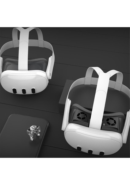 3VR Kask Hava Sirkülasyonu Soğutma Fanı Göz Maskesi Rgb Nefes Alabilir Işık Koruyucu Maske Beyaz ile Uyumlu (Yurt Dışından) fiyatları