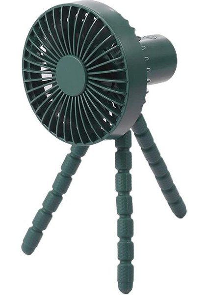 Taşınabilir Fan, 3 Hız USB Şarj Edilebilir 1800 Mah Akülü Klipsli Fan, Oda Arabası Bisiklet Araba Için Esnek Tripod ile B (Yurt Dışından)