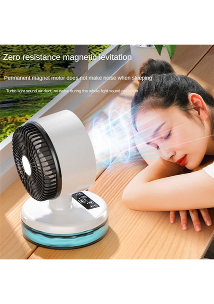 Su Püskürtme Soğutma Fanı Mini Elektrikli Fan Ev Masaüstü Masaüstü Sprey Atomizasyon Fanı Taşınabilir Mini Nemlendirme Fanı (Yurt Dışından)