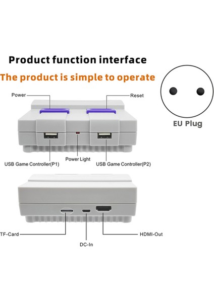SNES821 Retro Oyun Konsolu ile Uyumlu 2.4g Kablolu Çift Mini Oyun Konsolu Tv Oyun Konsolu Dahili 821 Oyunlar Ab Tak (Yurt Dışından) indirimleri
