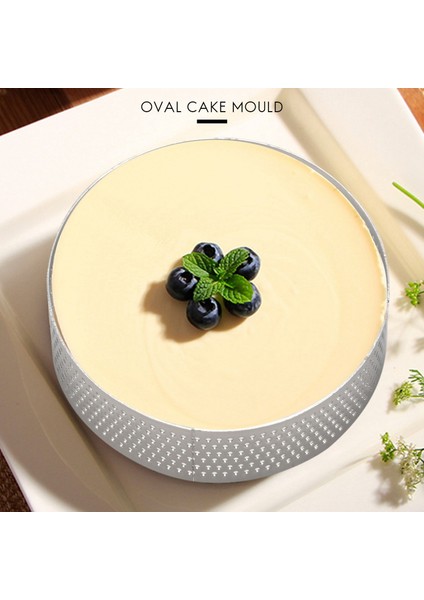 Торт В Форме,30 Adet Dairesel Paslanmaz Çelik Gözenekli Tart Yüzük Alt Kule Pasta Kek Kalıbı Pişirme Delikli Kek Mus Halkası, 8 cm (Yurt Dışından) fiyatları
