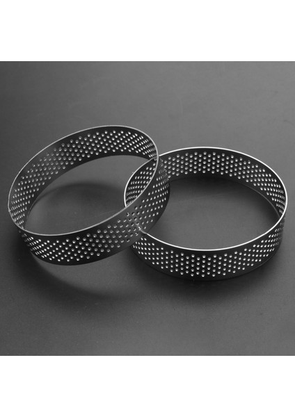 Торт В Форме,30 Adet Dairesel Paslanmaz Çelik Gözenekli Tart Yüzük Alt Kule Pasta Kek Kalıbı Pişirme Delikli Kek Mus Halkası, 8 cm (Yurt Dışından) modelleri