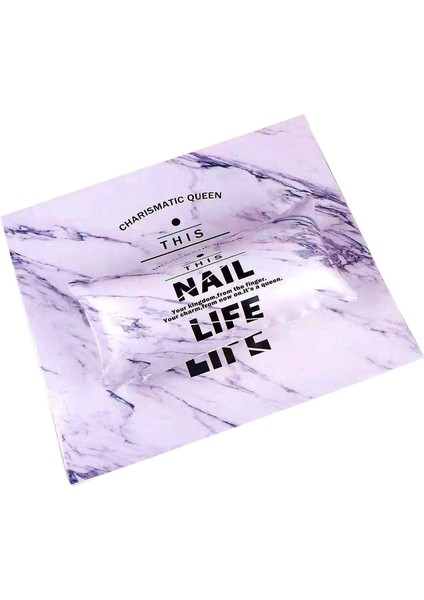 Manikür Masası Nail Art El Yastık Pu Deri Manikür Kol Dayanağı Yastık Nail Art Salon Ev El Yastık Mermer (Yurt Dışından)