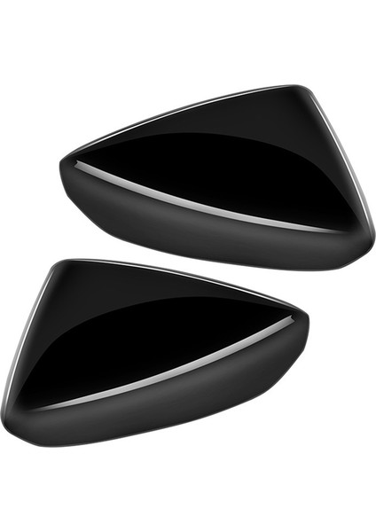 Araba Parlak Siyah Dikiz Yan Ayna Kapağı Trim Çerçeve Yan Ayna Kapakları -60 2022 2023 ile Uyumlu (Yurt Dışından)