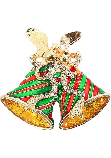 Kristal Noel Çan Broş Pin Noel Süslemeleri Taklidi Kaplı Atkılar Şal Klip Noel Süslemeleri Süs Takı Hediyeler (Yurt Dışından)