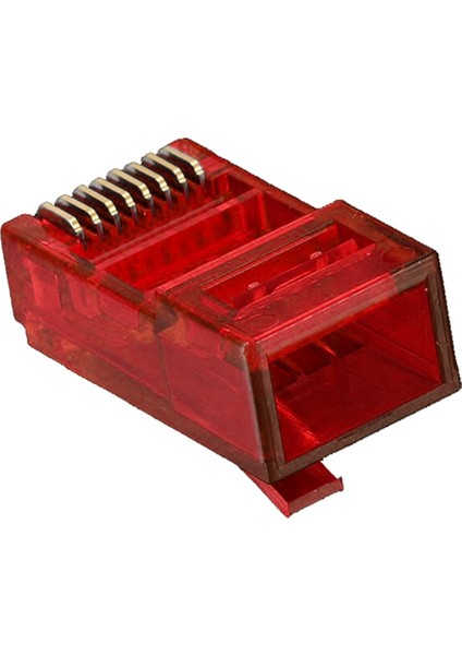 RJ45 Ağ Kablosu Modüler Fiş Ethernet Kablosu Sıkma Konnektörü Korumasız 8 Pin Modüler Utp Kristal Fiş Pc Adaptörü Için (Yurt Dışından)