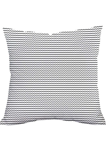Sadece Kanepe, Kanepe Veya Yatak Takımı Için Yastık Kılıfı Atın 4'lü Modern Tasarım Dalga Geometrik Set (18 Inç x 18 Inç) (Yurt Dışından) fiyatları