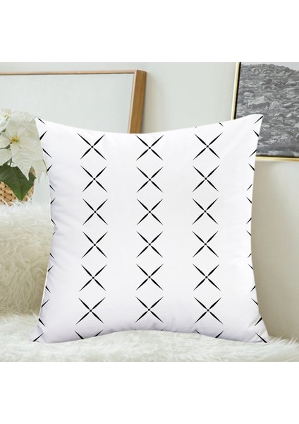Sadece Kanepe, Kanepe Veya Yatak Takımı Için Yastık Kılıfı Atın 4'lü Modern Tasarım Dalga Geometrik Set (18 Inç x 18 Inç) (Yurt Dışından) indirimleri