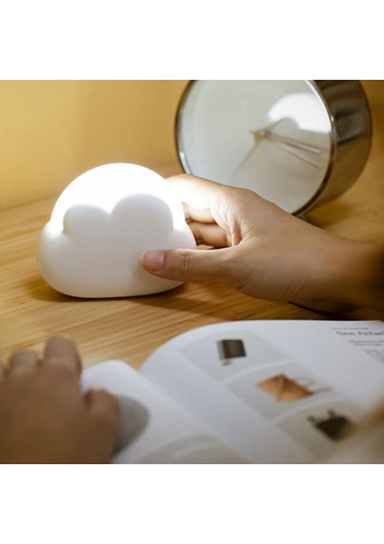 Bulut Gece Lambası Yatak Odası Masaüstü Mini Dekoratif Masa Lambası Doğum Günü Hediyesi Ünlü Bulut Gece Lambası Beyaz (Yurt Dışından) fiyatları