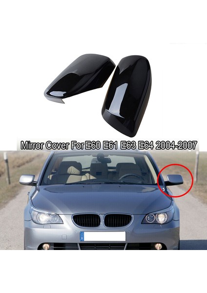 Dikiz Aynası Kapağı ile Uyumlu - 5 Serisi E60 E61 E63 E64 2003-2008 Yan Kapı Arka Görünüm Kapatma Kapakları (Yurt Dışından) fiyatları