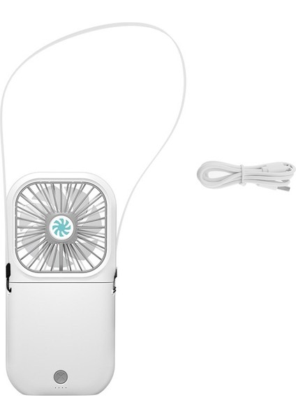 Taşınabilir Asılı Boyun Fanı USB Şarj Edilebilir Mini Katlanır Açık El Klima Seyahat Soğutucu Beyaz (Yurt Dışından) fiyatları