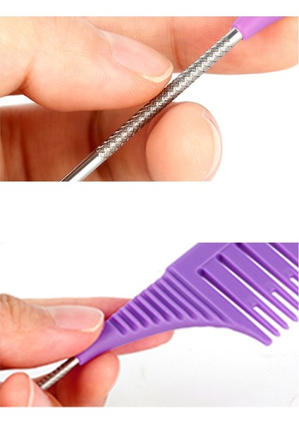 3 Adet Ince Diş Tarak Metal Pin Anti-Statik Saç Stili Sıçan Kuyruğu Tarak Saç Kenar Şekillendirici Kuaför Güzellik Araçları B (Yurt Dışından) modelleri