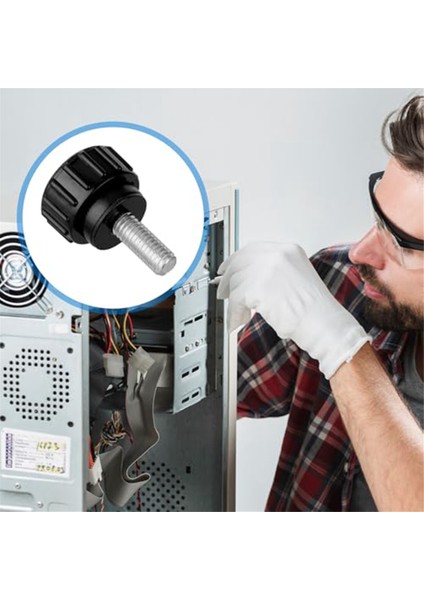 10 Adet Kelebek Vidalar, Montaj Vidaları M 4 x 10 mm Karbon Çelik Dişli Tırtıllı Kelebek Vidalar, Mekanik Kapı Sabitleme (Yurt Dışından)