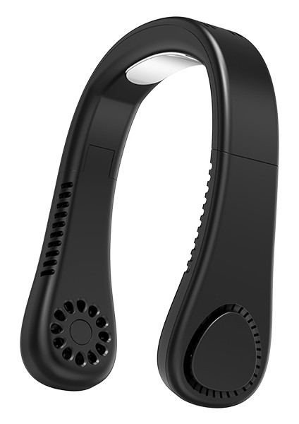 Mini Boyun Fanı Taşınabilir Bıçaksız Şarj Edilebilir Yapraksız Asılı Fanlar Hava Soğutucu Giyilebilir Boyun Bandı Fanları, Siyah (Yurt Dışından) indirimleri