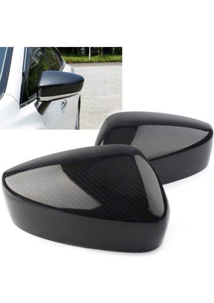 Uyumlu 6 Atenza 2018/3 Axela 2017 Karbon Fiber Stil Yan Kapı Kanat Dikiz Aynası Kapağı Trim Araba Aksesuarları (Yurt Dışından) fiyatları