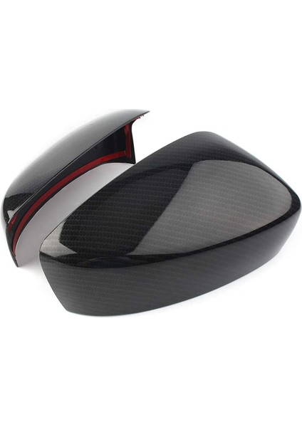 Uyumlu 6 Atenza 2018/3 Axela 2017 Karbon Fiber Stil Yan Kapı Kanat Dikiz Aynası Kapağı Trim Araba Aksesuarları (Yurt Dışından) modelleri