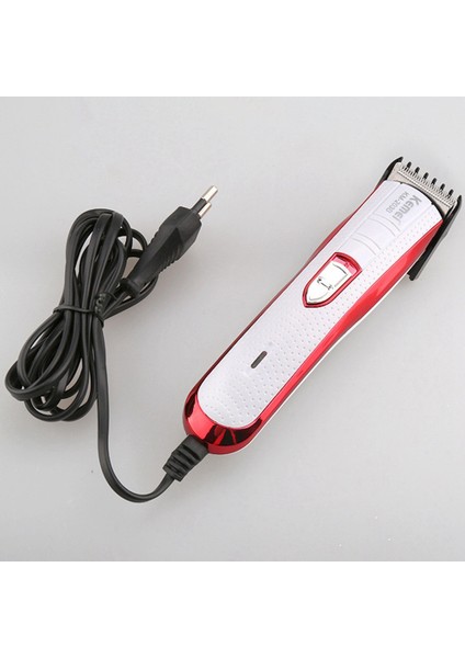 Kemei KM-203B Profesyonel Saç Kesme Makinesi Elektrikli Makine Saç Kesme Makası Kablolu Elektrikli Düzelticiler Seti Erkekler Ab Tak Mavi Beyaz (Yurt Dışından)