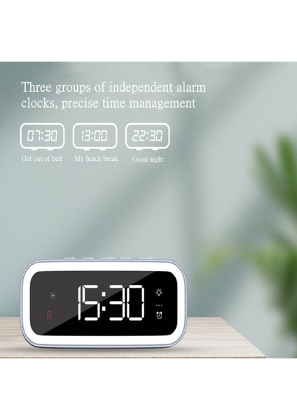 Çok Fonksiyonlu Kablosuz Şarj Cihazı 15W Telefon LED Masaüstü Saati Şarj Takvimi Telefon Için Kablosuz Şarj Aletleri (Yurt Dışından) modelleri