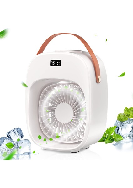 3600MAH/GECE Lambası ile Taşınabilir Klima Mini Soğutucu Fan, Ev Ofis A Için Kişisel LCD Ekran (Yurt Dışından) modelleri