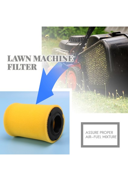 Biçme Makinesi Hava Filtreleri Stratton 796031 (591334 Veya 594201) Plus 797704 Köpük Ön Temizleyici (2'li Paket) ile Değiştirilir (Yurt Dışından)
