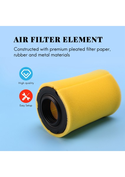 Biçme Makinesi Hava Filtreleri Stratton 796031 (591334 Veya 594201) Plus 797704 Köpük Ön Temizleyici (2'li Paket) ile Değiştirilir (Yurt Dışından)