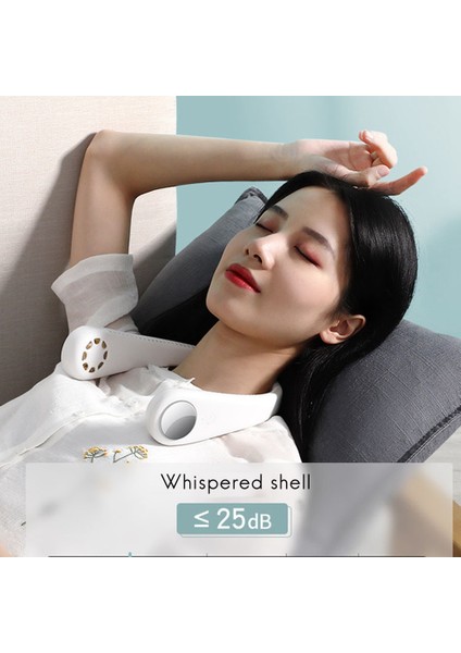 Bladeless Asma Boyun Fanı, 3 Hızlı Taşınabilir Spor Yapraksız Kişisel Şarj Edilebilir Soğutma Fanı (Yurt Dışından)